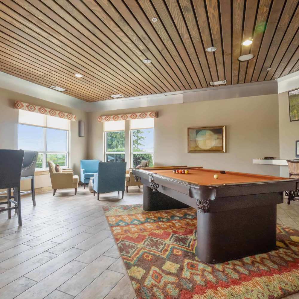 Pool table at Grapevine Station in Grapevine,Texas