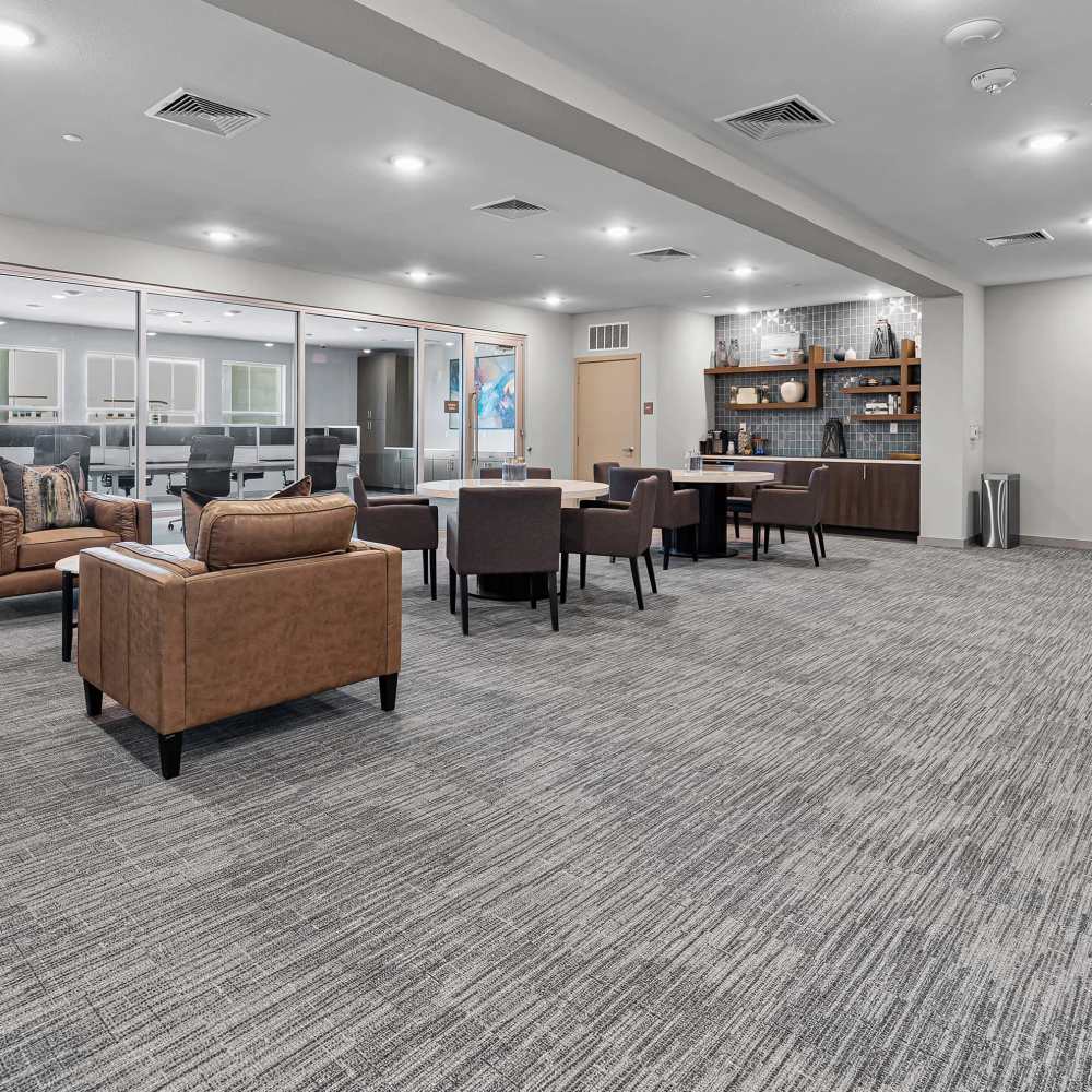 Community gathering space at Harbor Hill in Rockwall, Texas