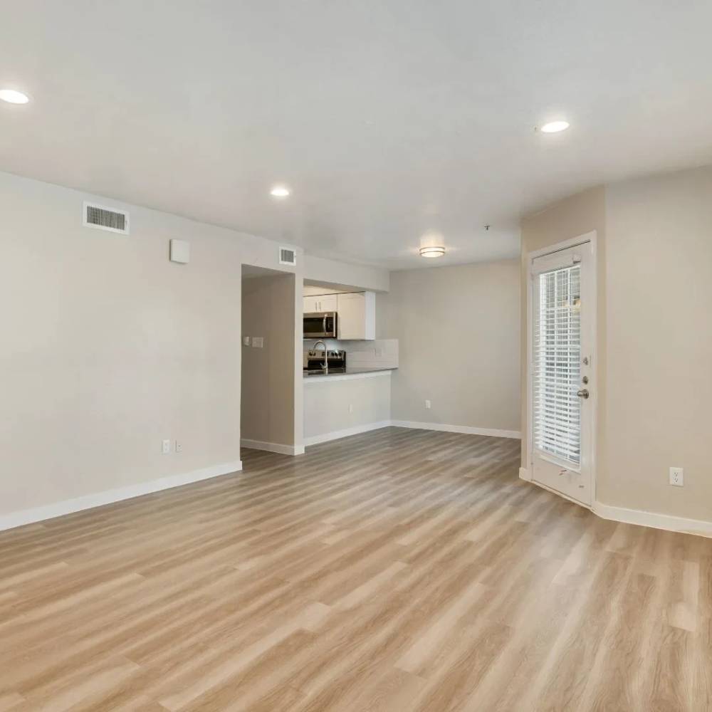Living room at Rayside Residences in Garland,Texas