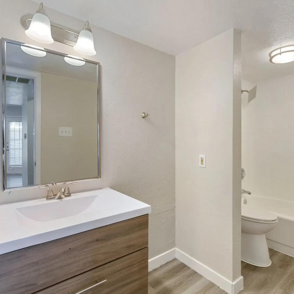Bathroom at Rayside Residences in Garland,Texas
