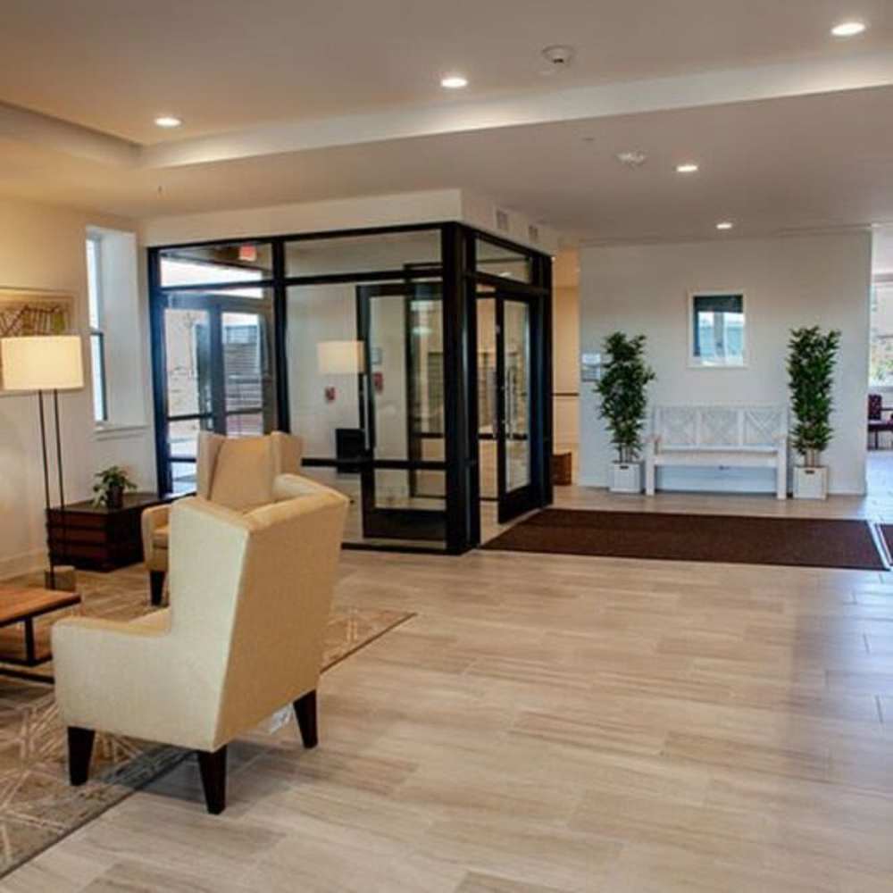 Resident lounge at 280 Park Place in Irvington, New Jersey