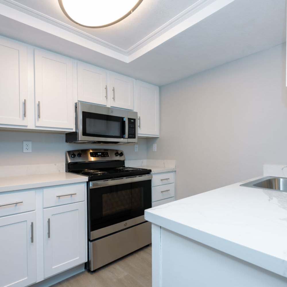 Upgraded kitchen at Vue 3600 in Richmond, California