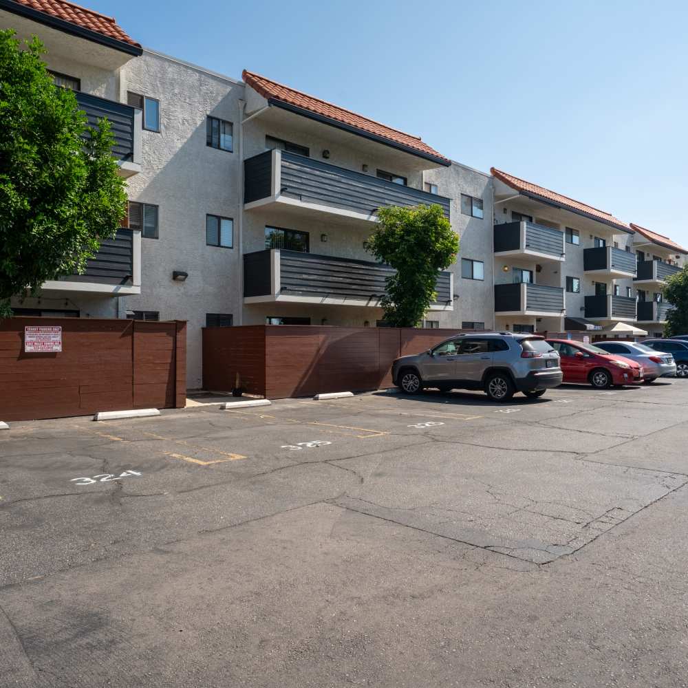 Exterior view of Canyon Village in North Hollywood, California