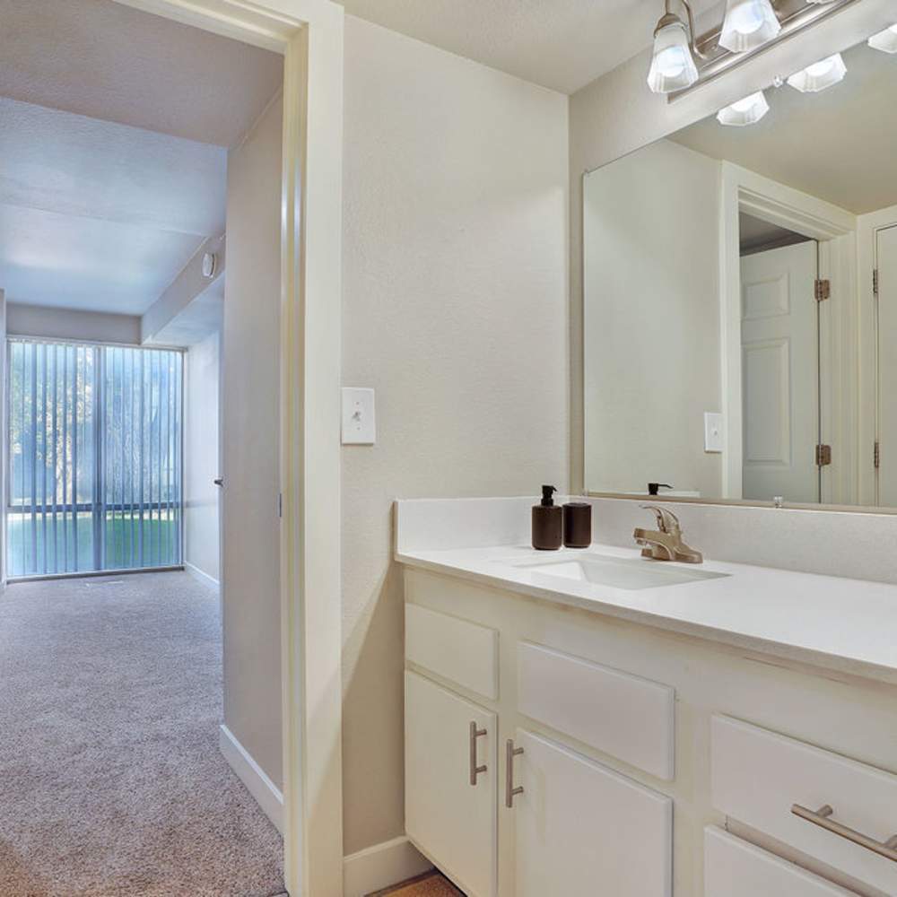 Bathroom leading to master bedroom  
