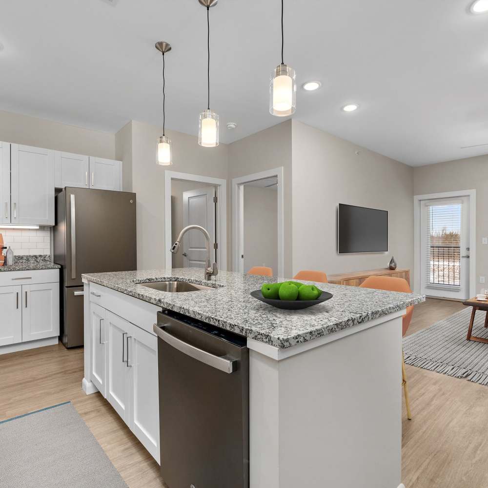 Island kitchen at Citrine at Lake St. Louis in Lake Saint Louis,Missouri