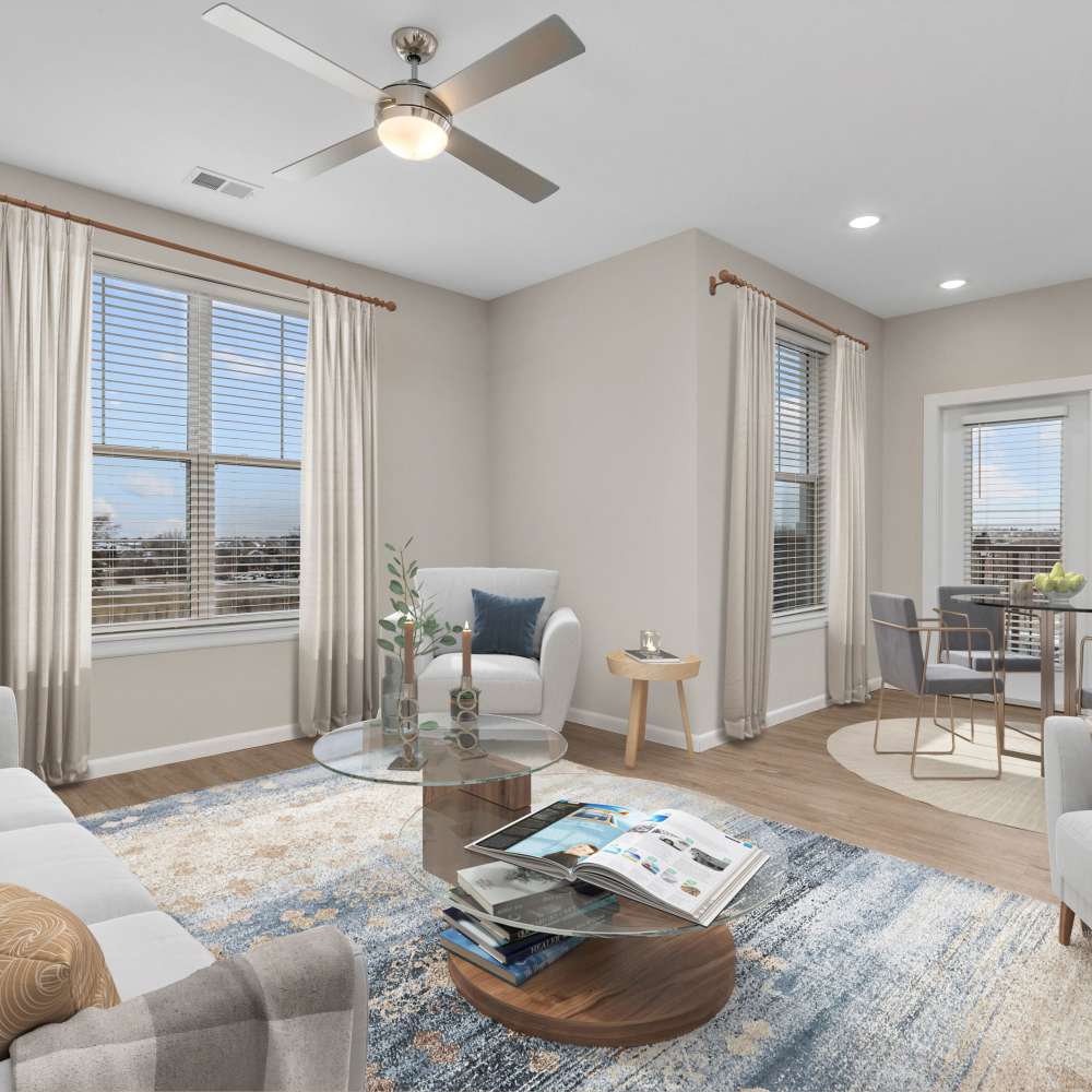 Spacious living room at Citrine at Lake St. Louis in Lake Saint Louis,Missouri