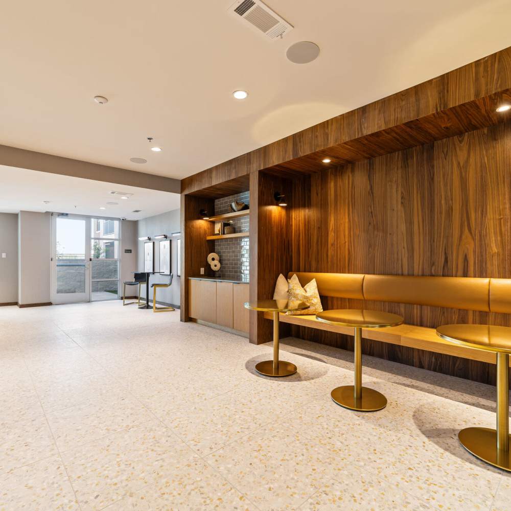 Clubhouse with kitchen at Main and Mill in Lewisville,Texas