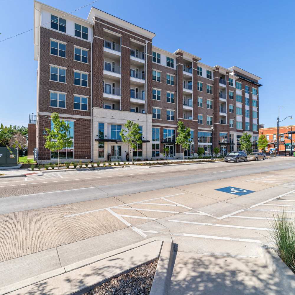 Exterior view of the property at Main and Mill in Lewisville,Texas