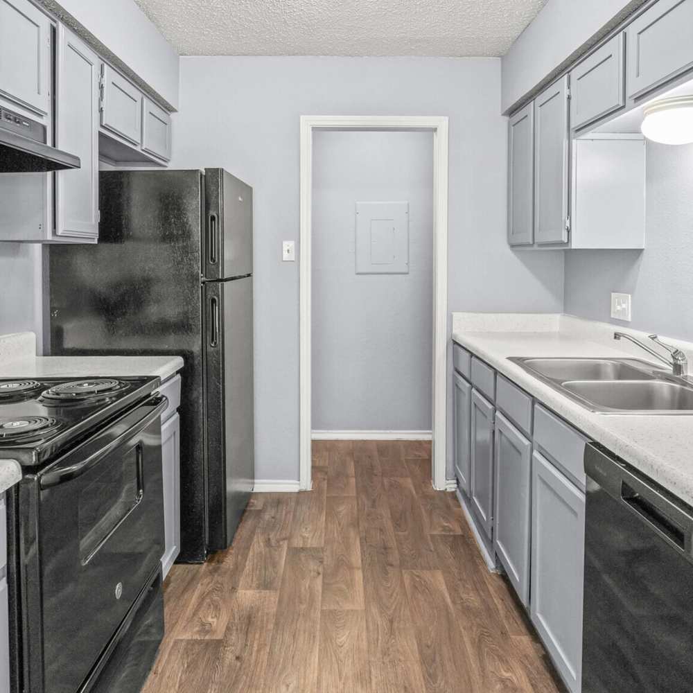 Fully equipped kitchen at North Hills Place in Richland Hills, Texas