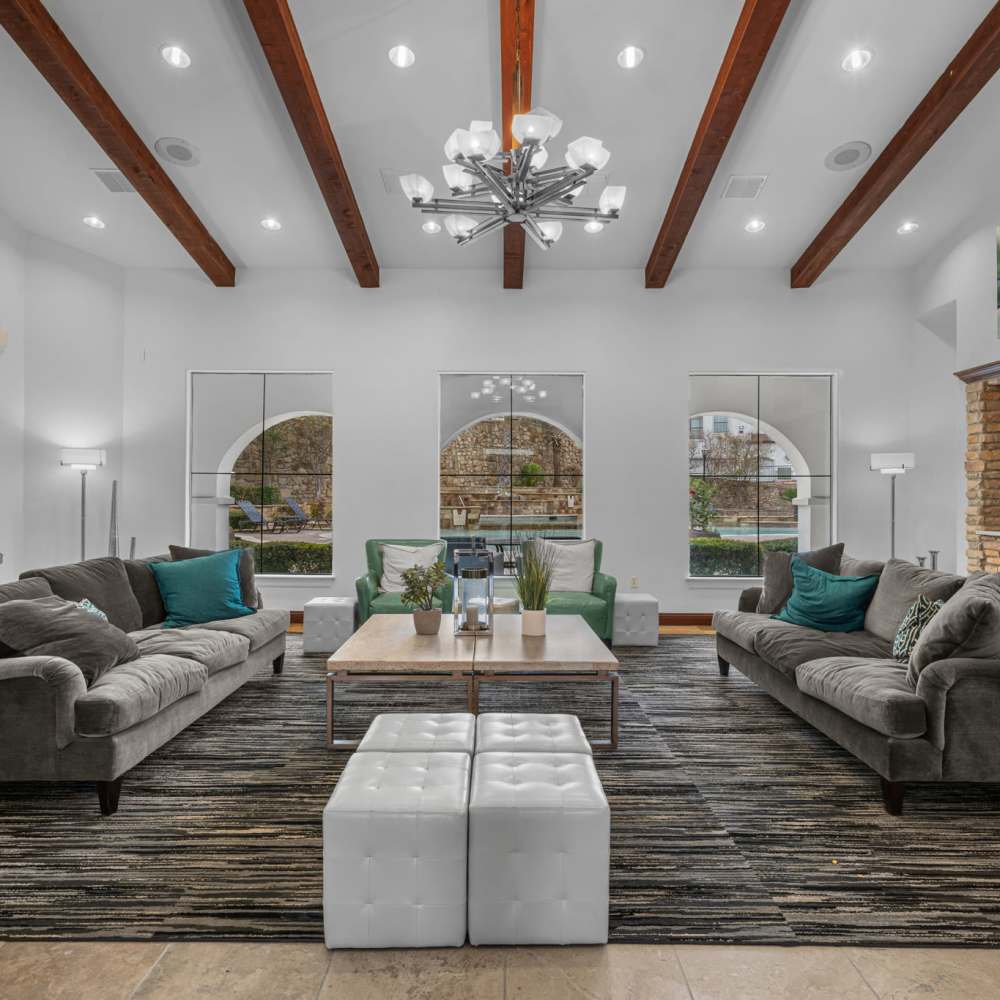 Beautifully furnished clubhouse at Estates at Canyon Ridge in San Antonio, TX