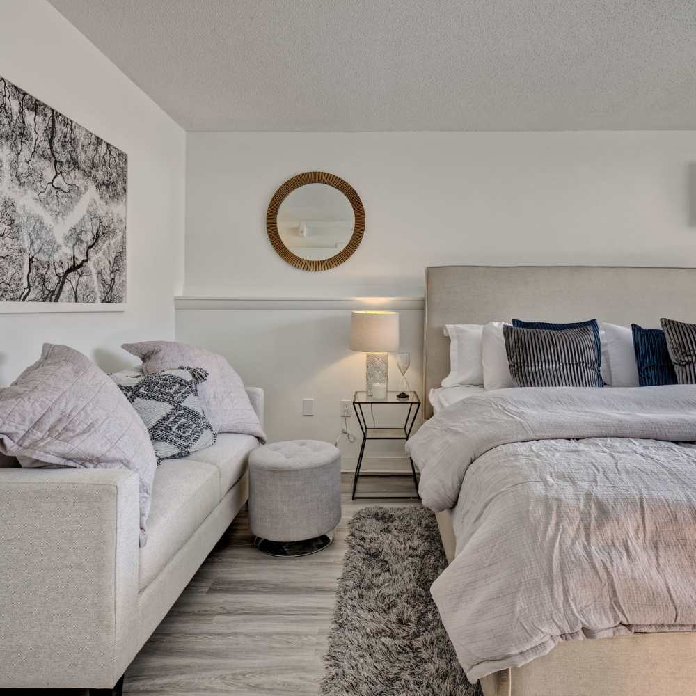 Bedroom with bed at The Nora in Dallas,Texas