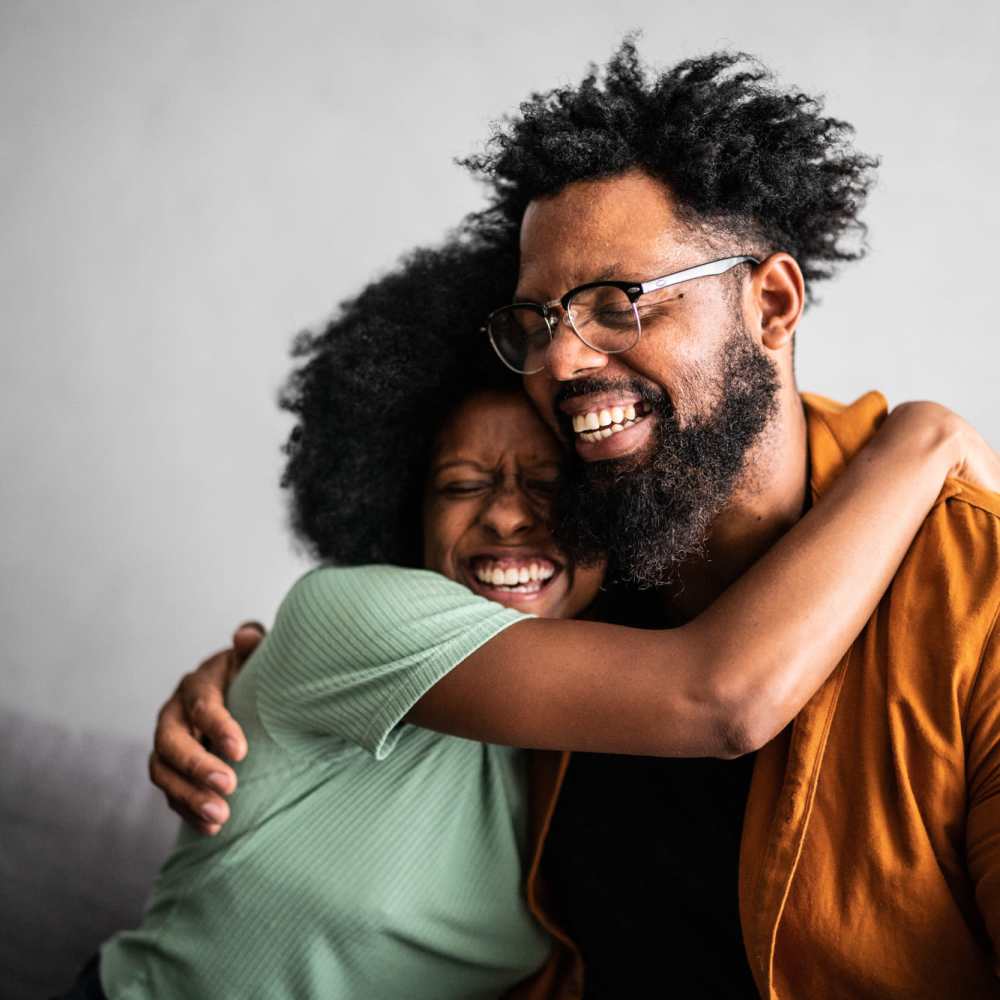A happy couple at 280 Park Place in Irvington, New Jersey