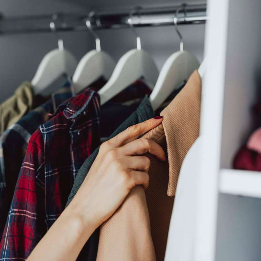 Walk-in closet at Parkview Estates in Liberty City, Texas