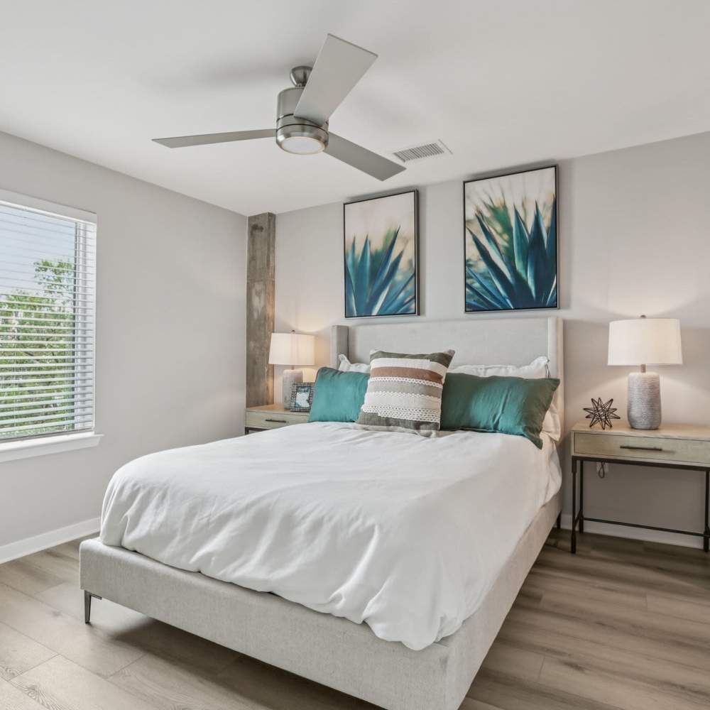 Bedroom with window at The Breeze in Winter Haven, Florida