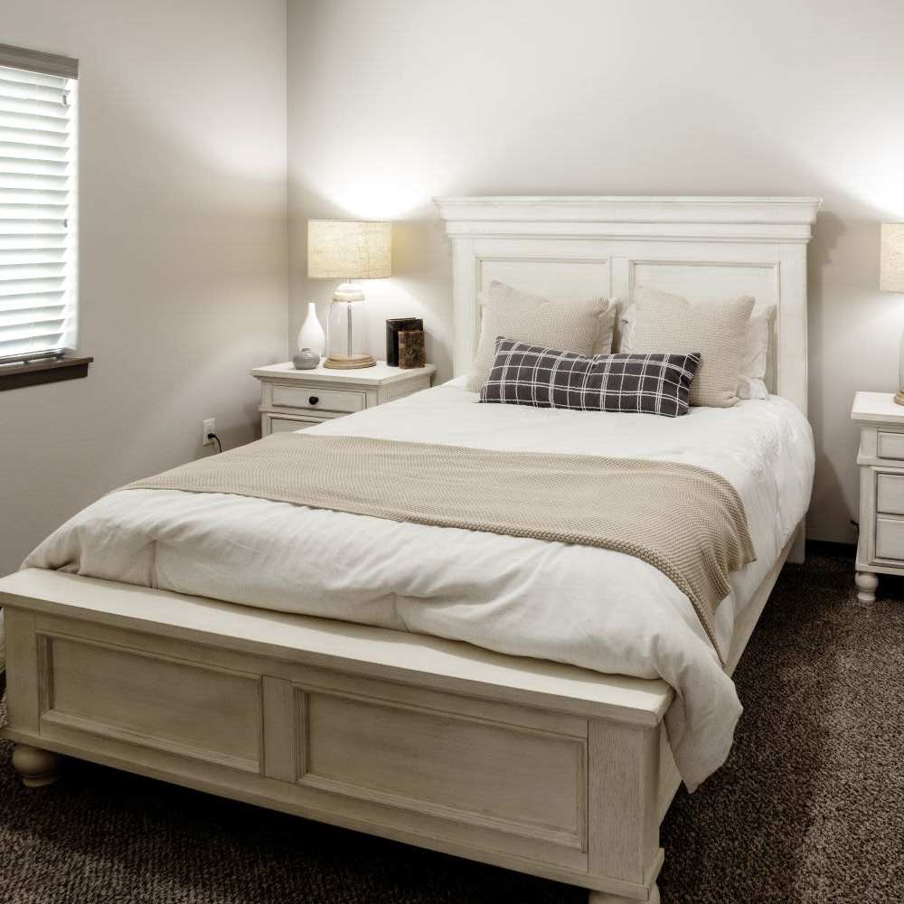 Bedroom at InterUrban Apartments in Billings, Montana