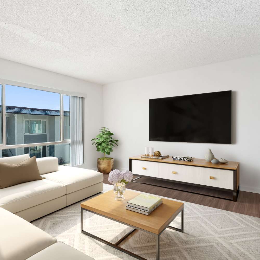 1 Bedroom C Living Room at Park on Virginia in Reno, Nevada