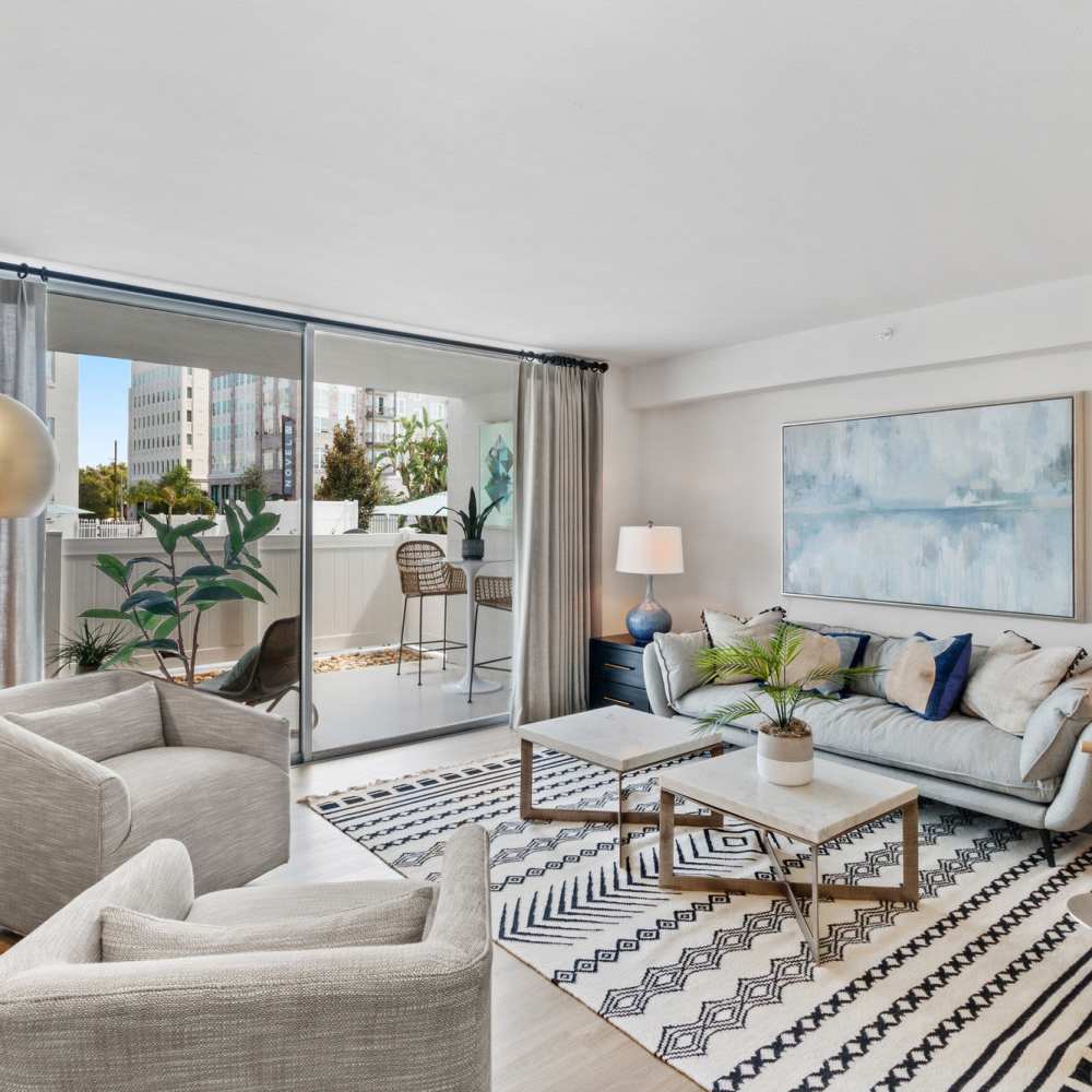Living room at Lake Lucerne Towers in Orlando,Florida