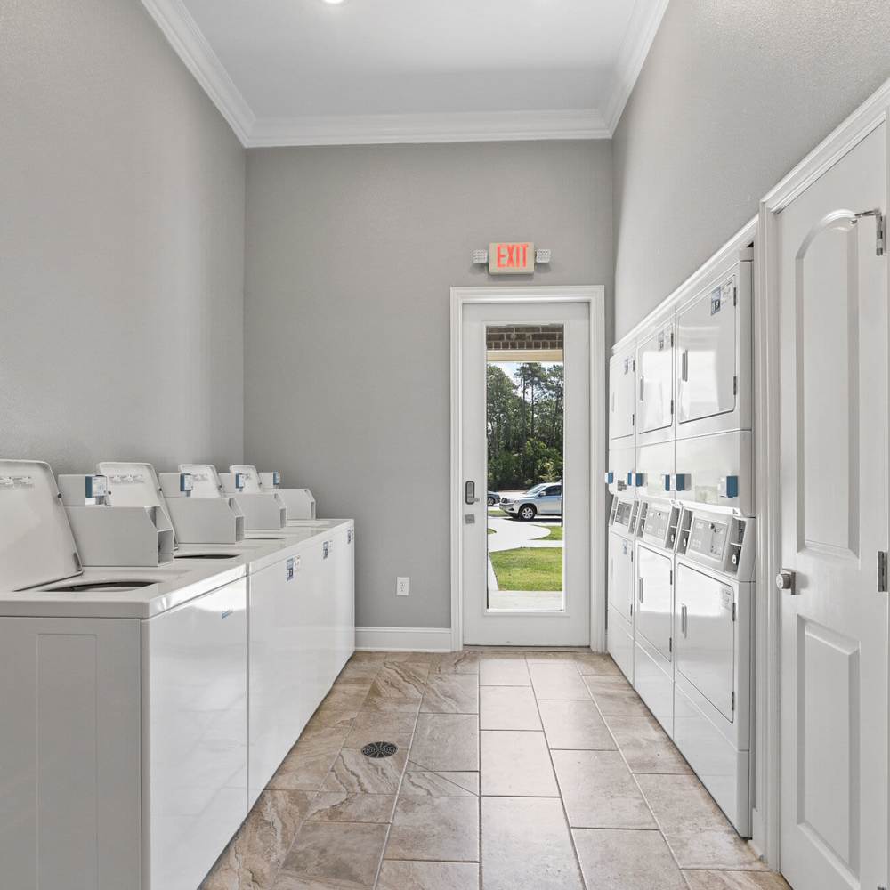 Community laundry facility at Stonebridge Apartment Homes in Lufkin,Texas