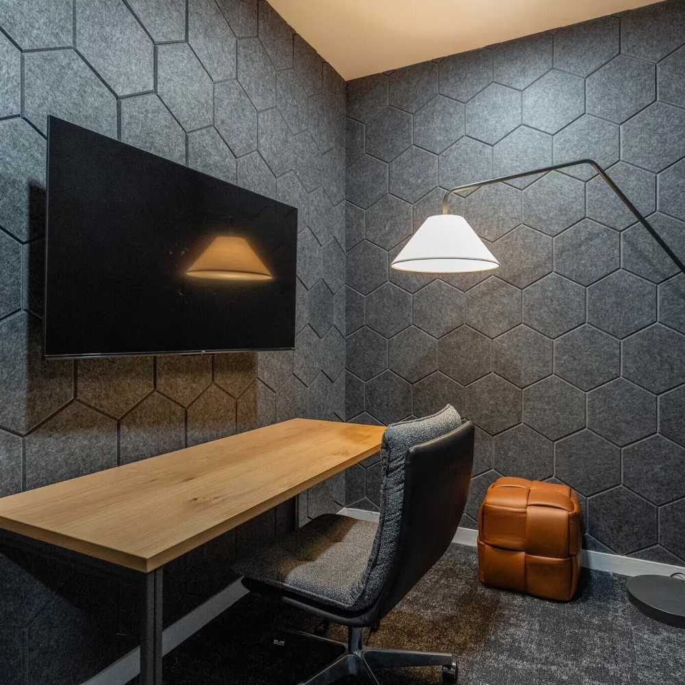 Private workspace with desk setup at 7 at Seven Mile Creek in Nashville, Tennessee