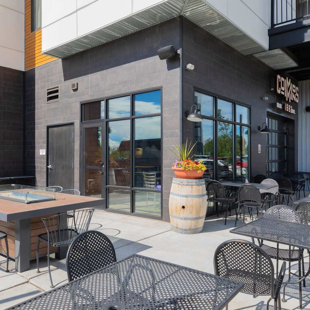 Rooftop lounge  at Shiloh Commons in Billings, Montana