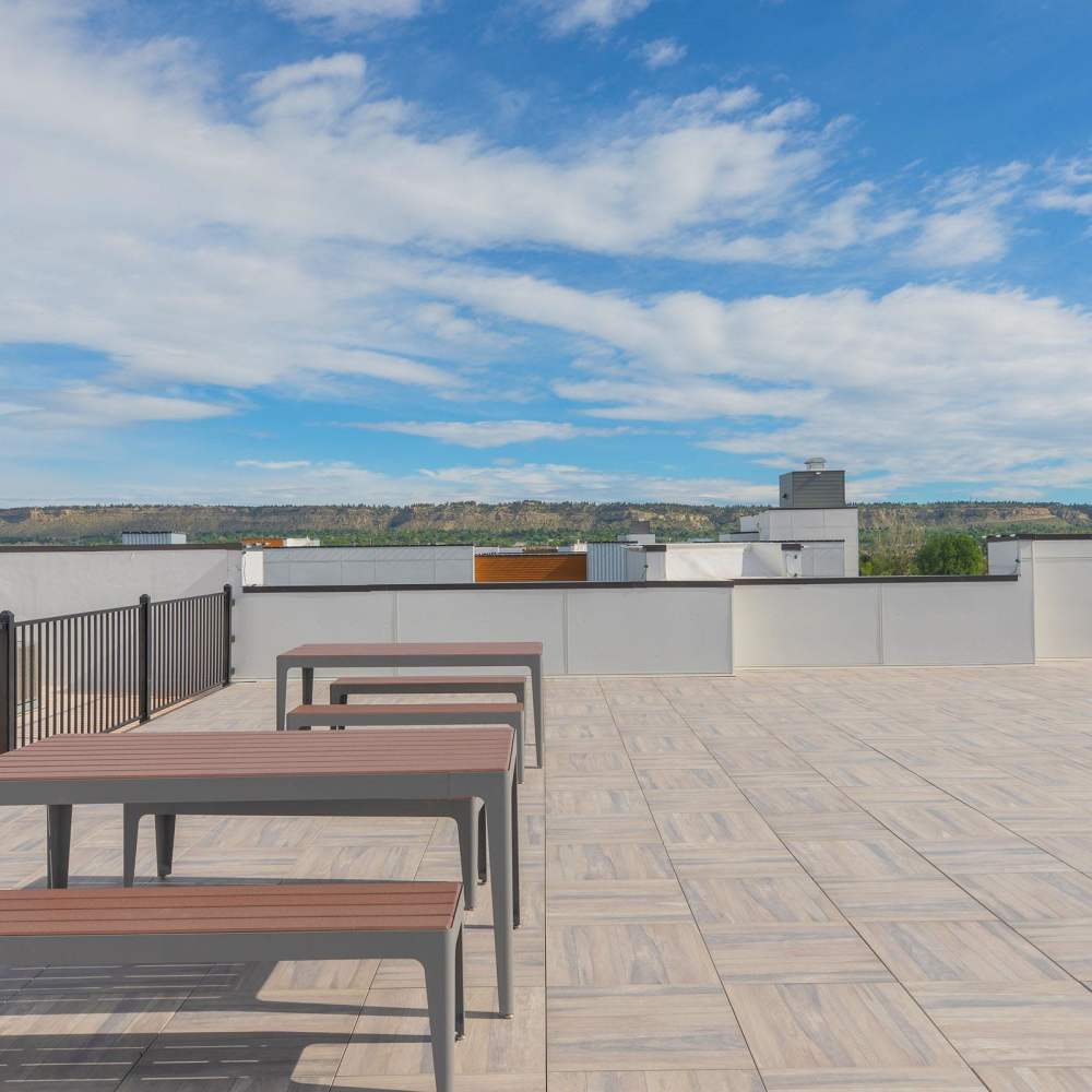 Community rooftop  at Shiloh Commons in Billings, Montana