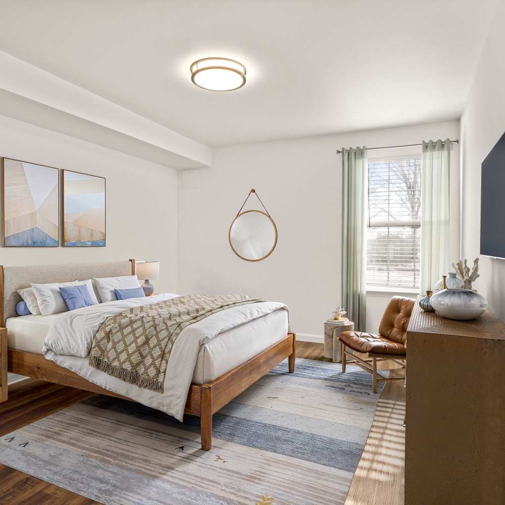 Classic bedroom at Equinox at Midtown in Chattanooga, Tennessee