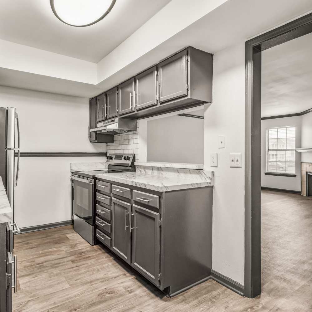 Charming kitchen at Equinox at Midtown in Chattanooga, Tennessee