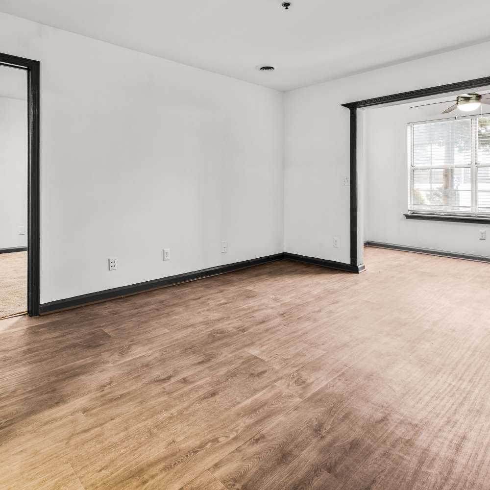 Unfurnished living area at Equinox at Midtown in Chattanooga, Tennessee