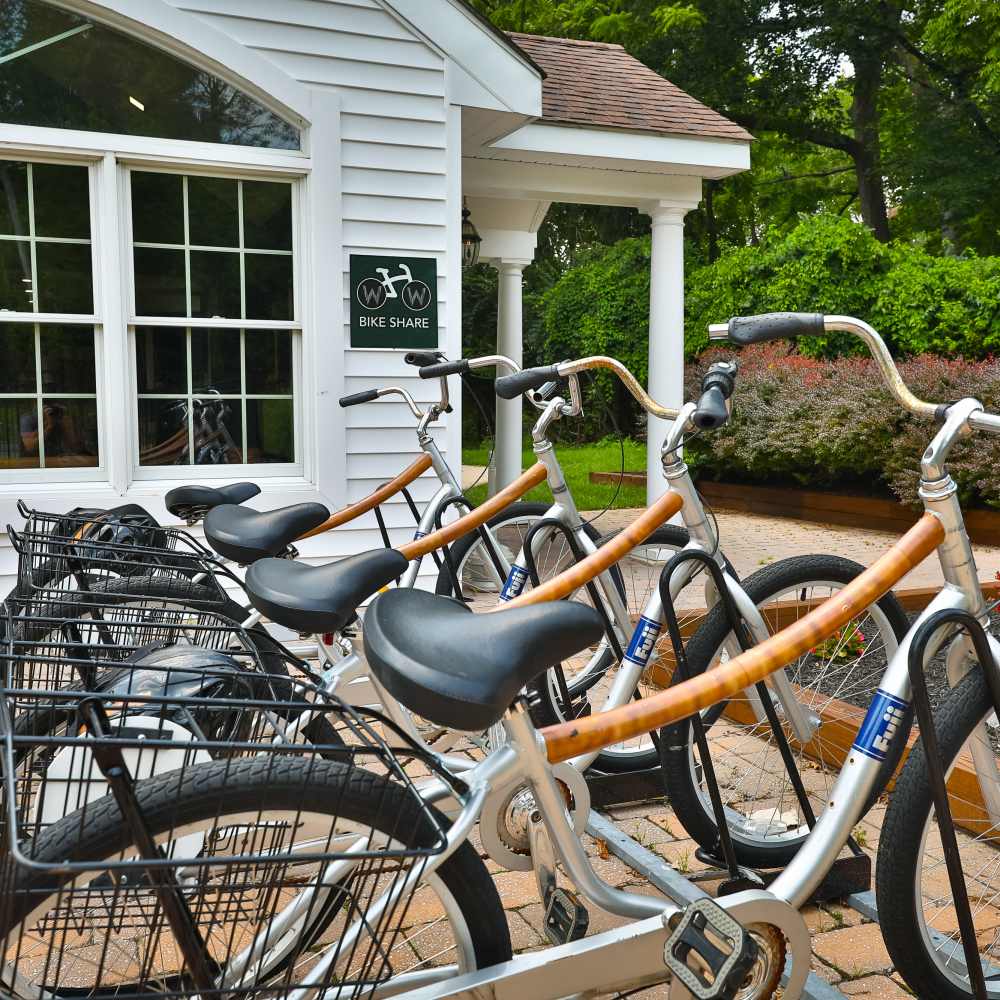 Bikes at The Woods at Ambler, an Eagle Rock Community in Ambler. PA