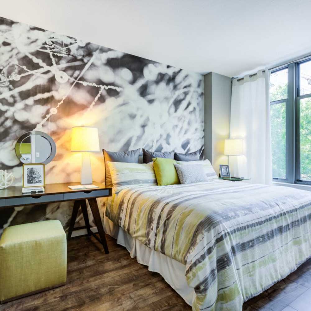 Spacious bedroom at Tellus in Arlington, Virginia