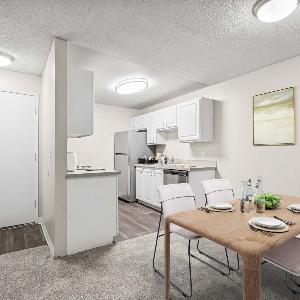 Kitchen with dining area