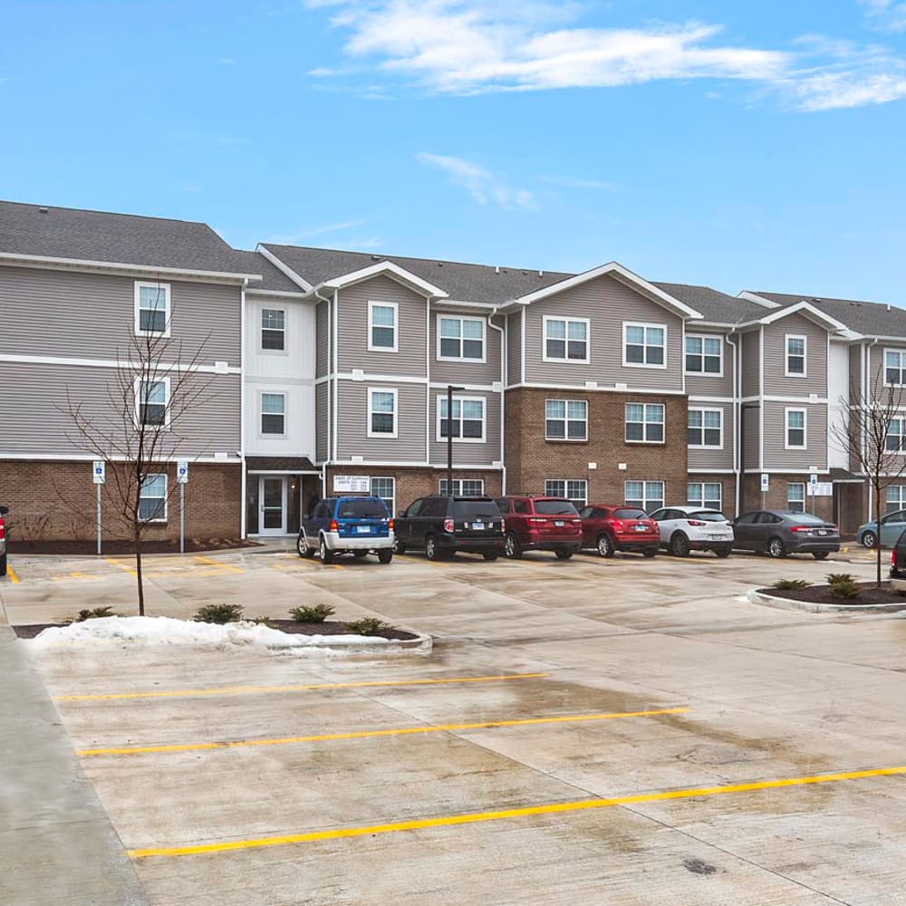 Building exterior at Parker Glen in Champaign, Illinois