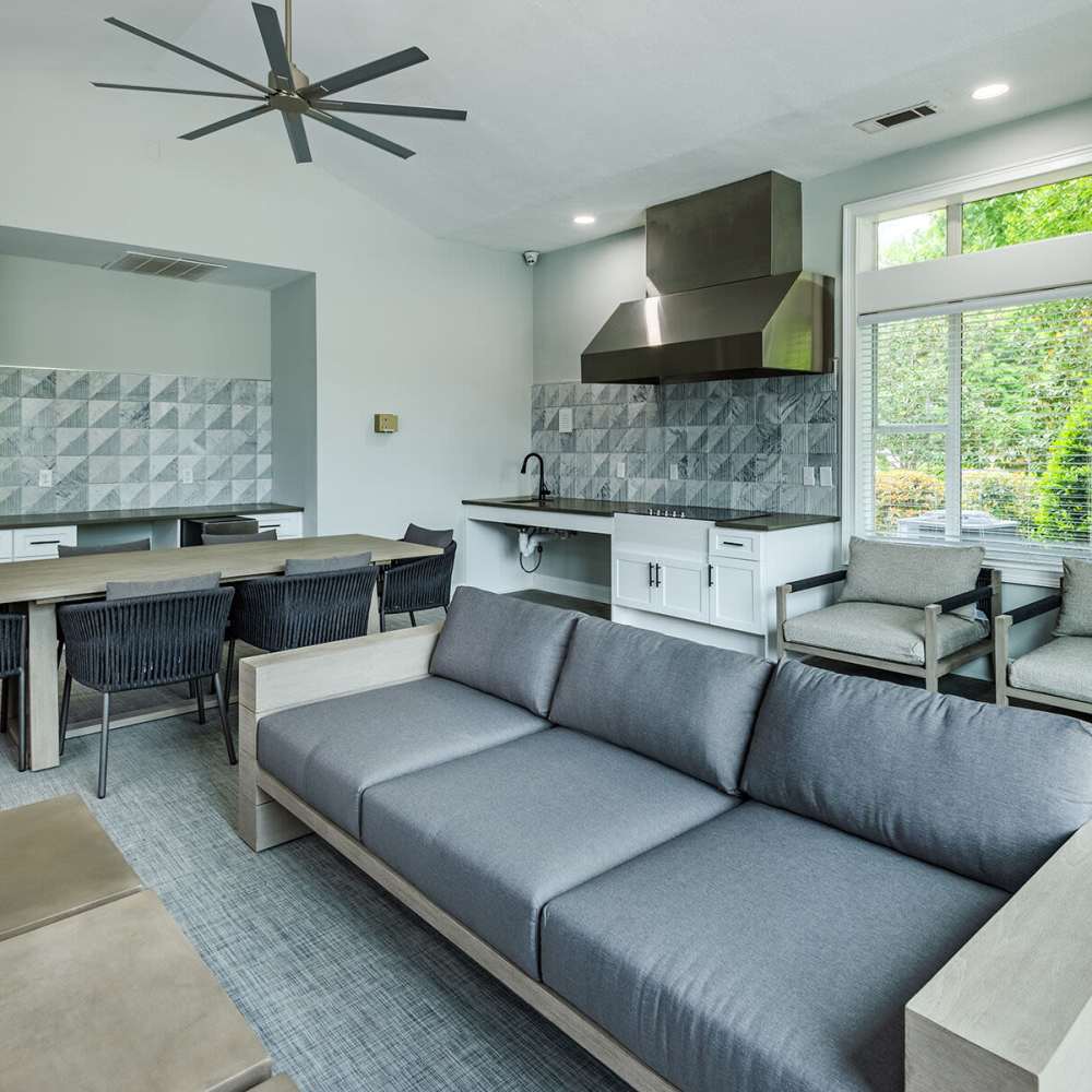Community clubhouse at J 501 Estates in Durham, North Carolina