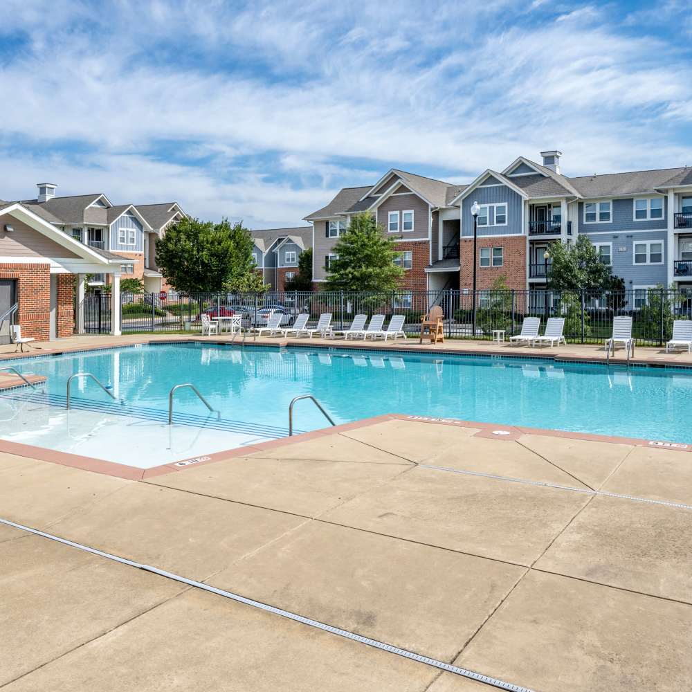 Shimmery pool at Adams Crossing in Waldorf, Maryland