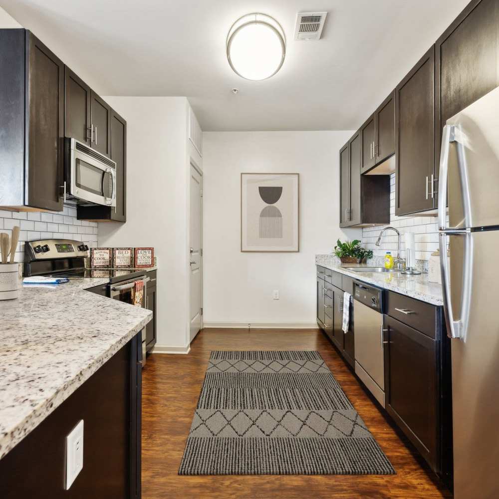 Kitchen with stainless-steel appliances at 322 Baldwin in Odenton, Maryland