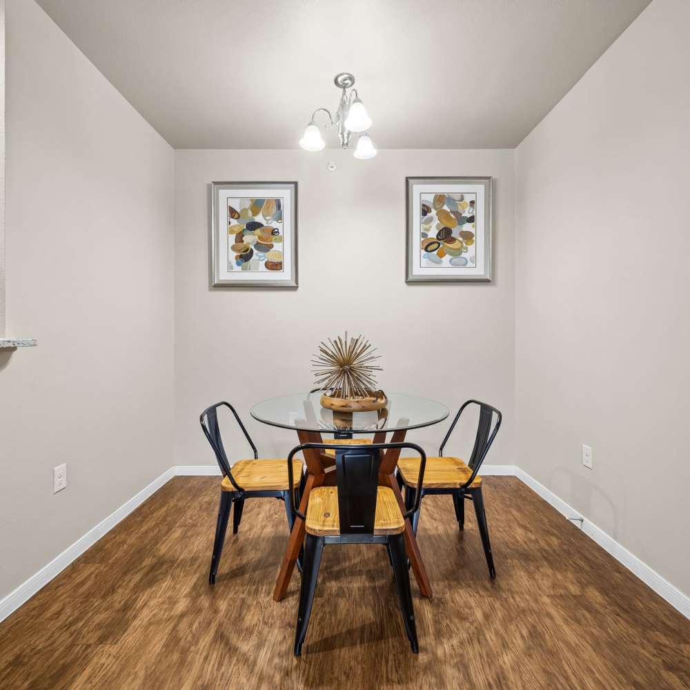 Dining table at Vistas at Red Creek in San Angelo, Texas