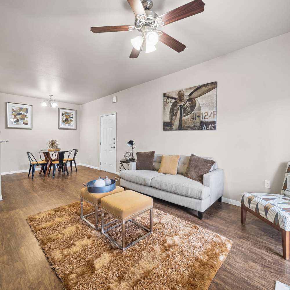 Living room at Vistas at Red Creek in San Angelo, Texas