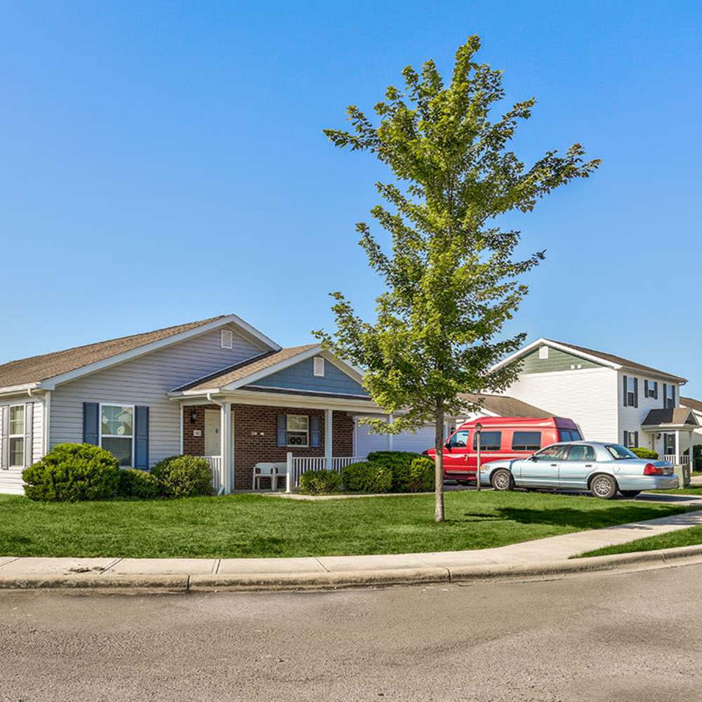 Building exterior at Forest Edge in Rawson, Ohio 