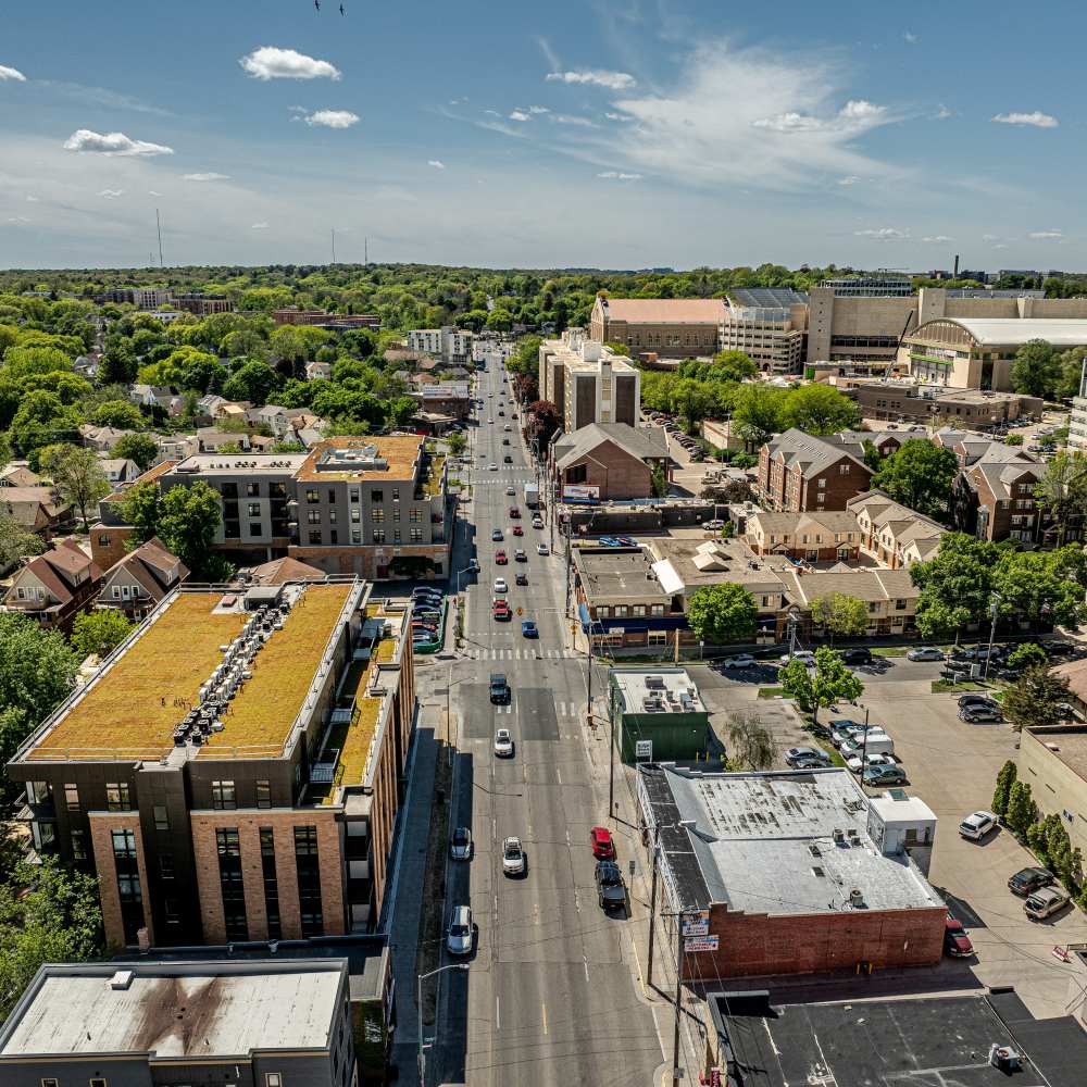 Regent Street area of Vicino in Madison, Wisconsin