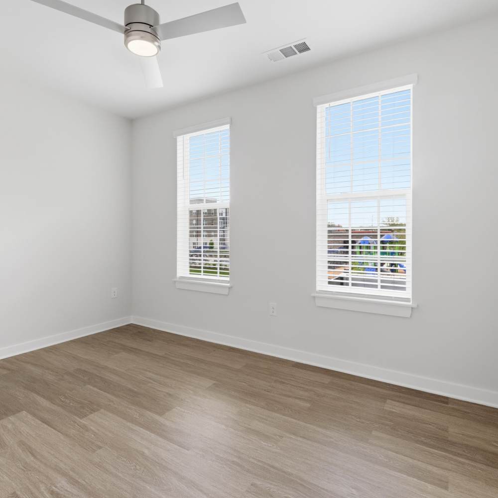 Unfurnished living room at The Warwick at Foundry Creek in Richmond, VA