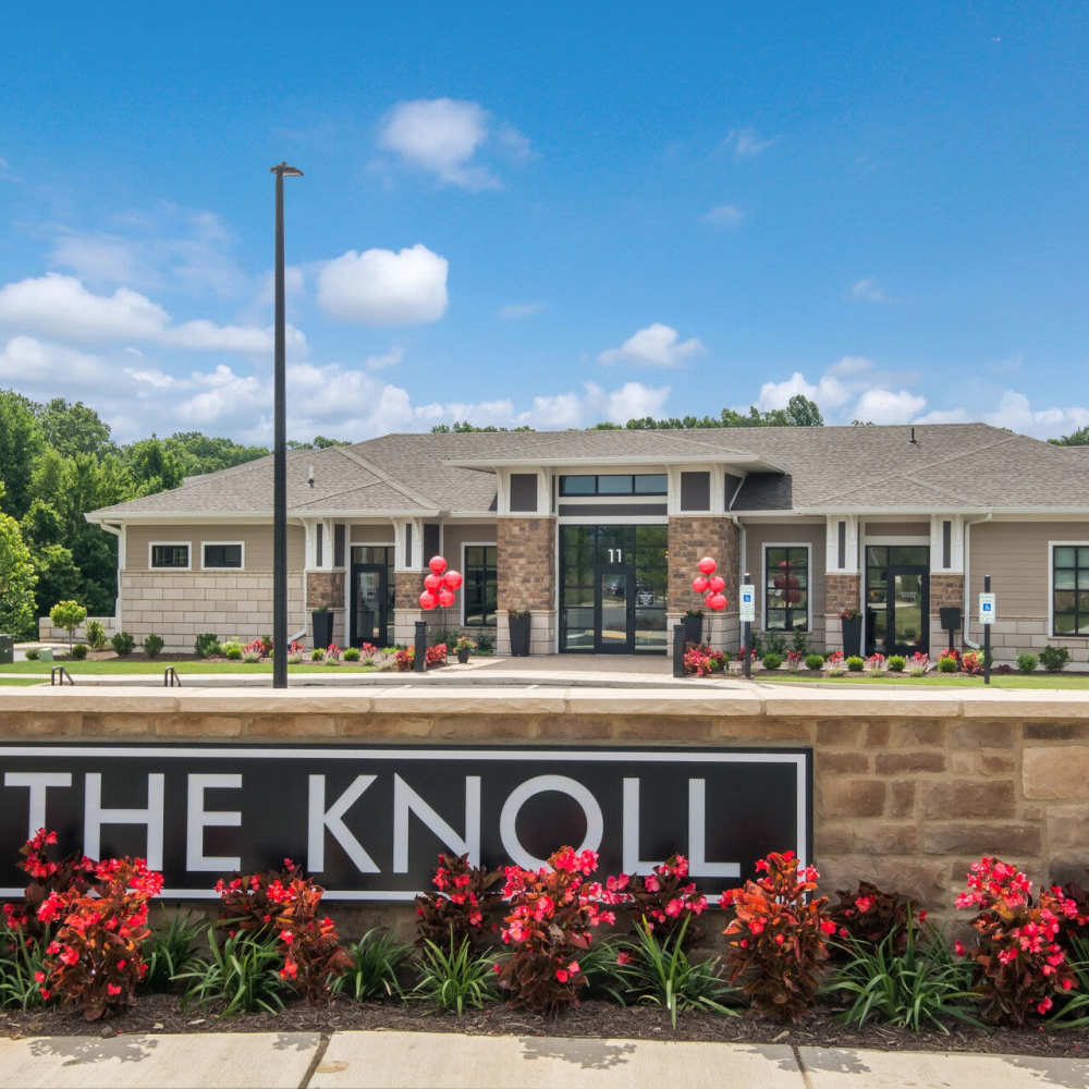 Property signage at The Knoll at Stone View in Ruckersville, Virginia