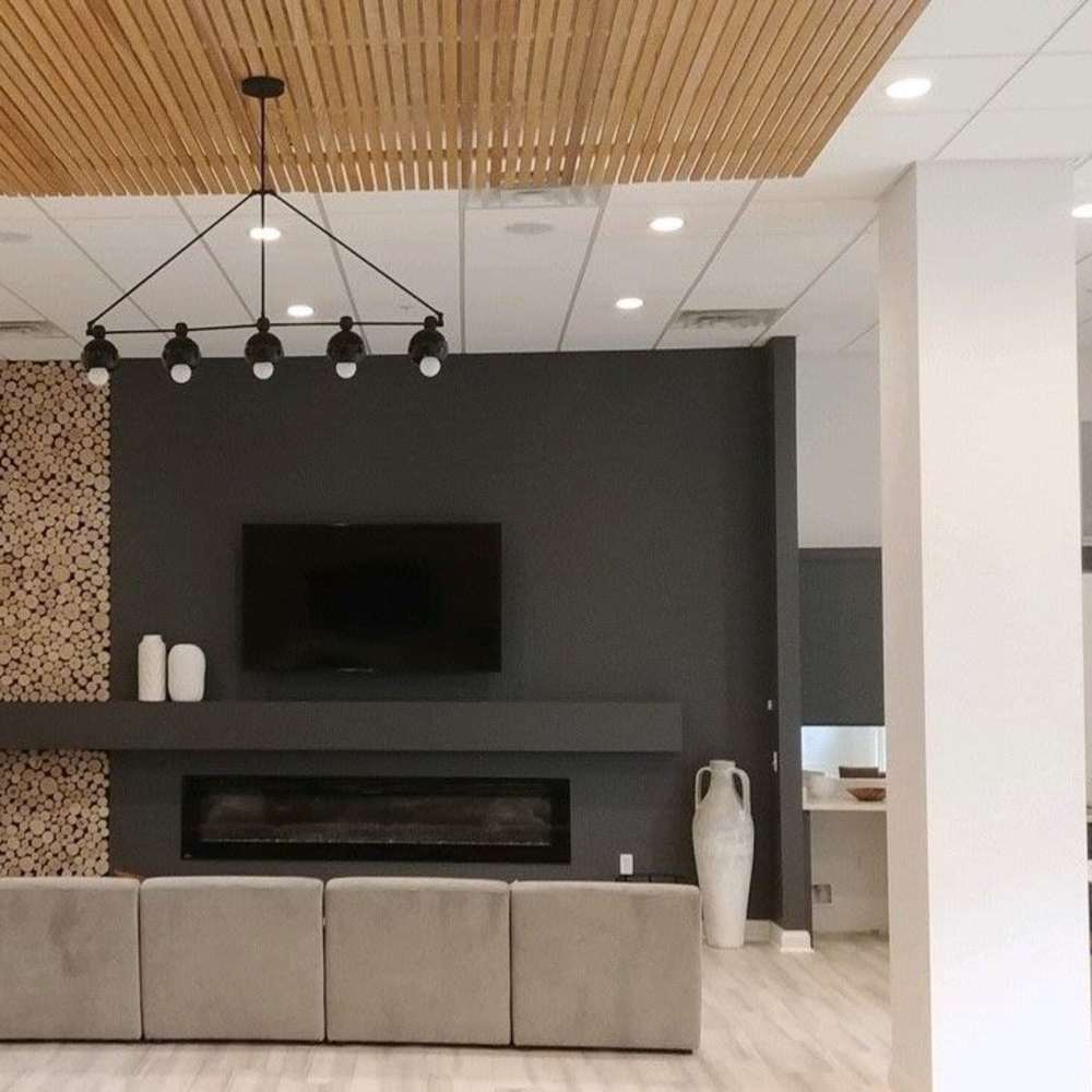 Game room with a couch and a TV at The Summit At Old Trail in Crozet, Virginia 