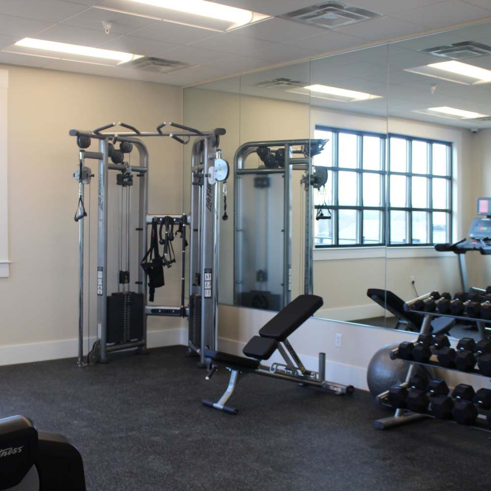 Fitness center at The Summit At Old Trail in Crozet, Virginia 