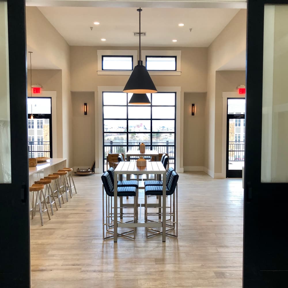 Dining room at The Adams at Peppers Ferry in Christiansburg, Virginia