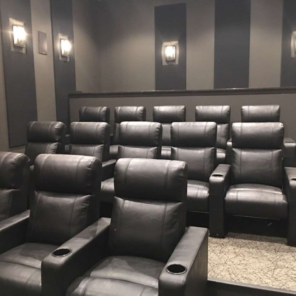 Clubhouse movie theater at The Adams at Peppers Ferry in , Virginia