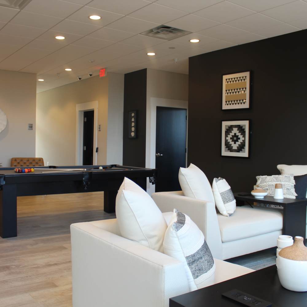 Clubhouse living at The Adams at Peppers Ferry in , Virginia