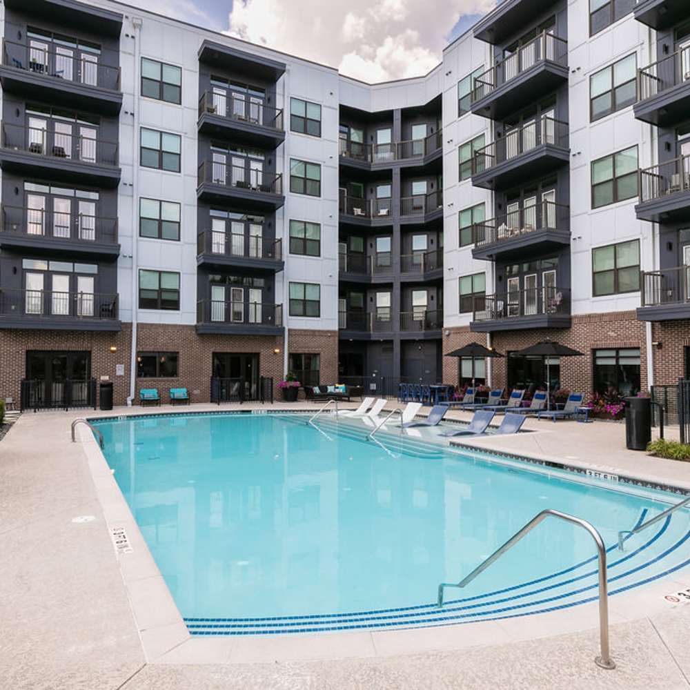 Swimming pool at Siena Suwanee Town Center in Suwanee, Georgia