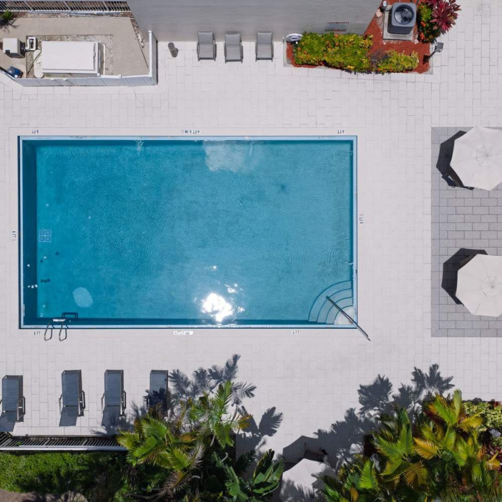 Swimming pool at Aventura Residences at The Imperial Club in Aventura, Florida