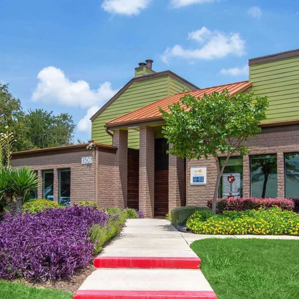 Apartment entrance view at Barcelo Apartment Homes in San Antonio, Texas