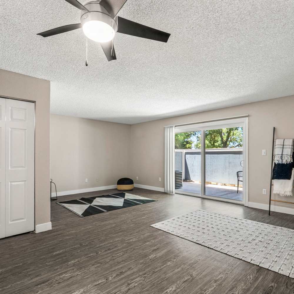 Spacious living rooms